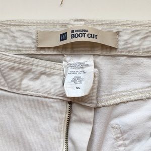 Gap Original Vintage White Corduroy (size 12)